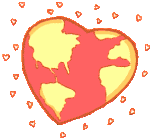 Gif animé coeur terre